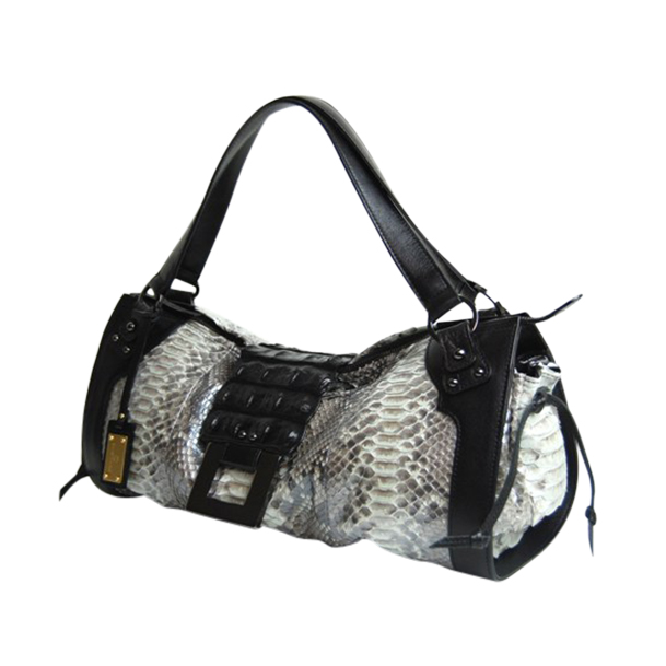 新色入荷!EMBRACE パイソン&クロコボストンBAG!EB-7013(PT)