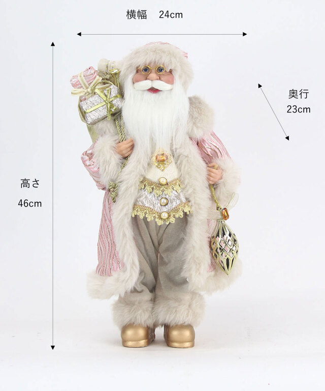 サンタクロースL25-pk クリスマス アートフラワー アーティフィシャル