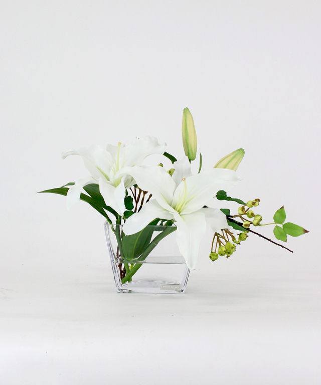 カサブランカ2L ギフト プレゼント お祝い アーティフィシャルフラワー