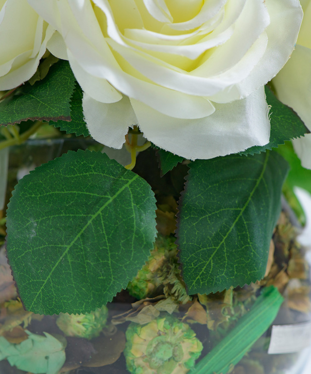 ローズポプリアレンジM-w 高品質 ギフト プレゼント お祝い アーティ