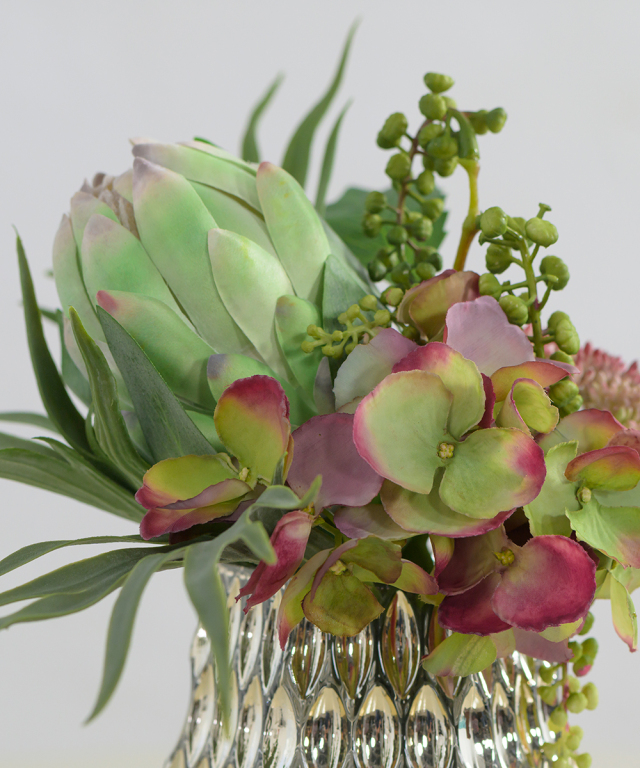 プロテア＆スカビオサL25 アートフラワー アーティフィシャル