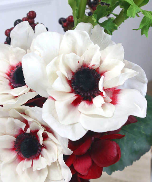 エミリオロバ クチュールフラワー　 　人工観葉植物/造花/アートフラワー/薔薇 期間限定】SDGsアネモネ アートフラワー アーティフィシャルフラワー