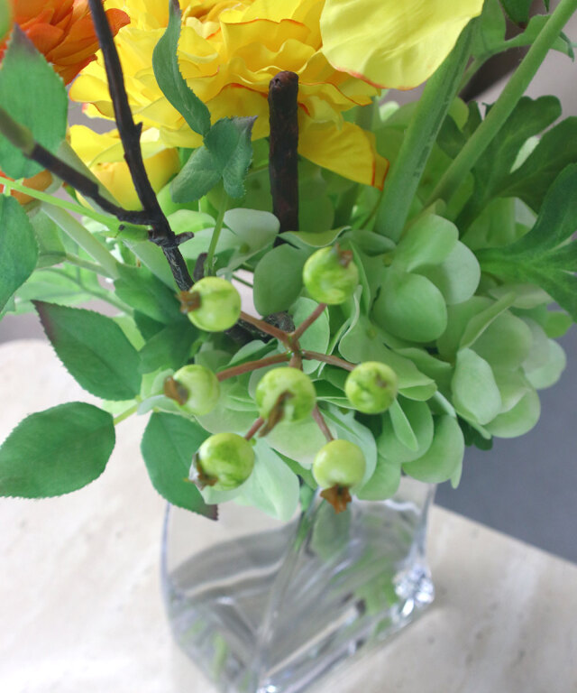 期間限定】SDGsラナンキュラスyeアートフラワー アーティフィシャル