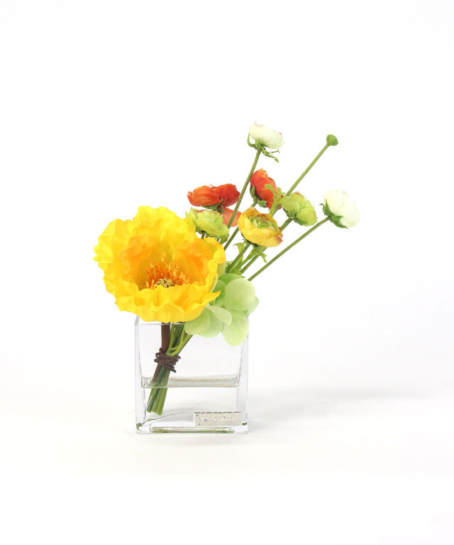 エミリオロバ　薔薇　黄色　大きめ　造花　アーティフィシャルフラワー エミリオロバ 薔薇 黄色 大きめ 造花 アーティフィシャルフラワー