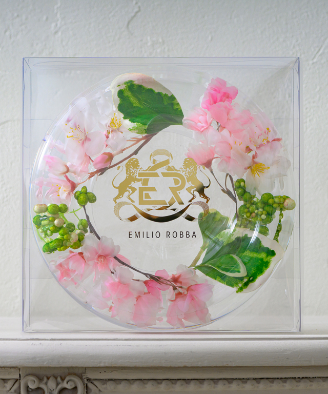 エミリオ ロバ　アートフラワー フラワーボウルサクラL26 アートフラワー アーティフィシャルフラワー