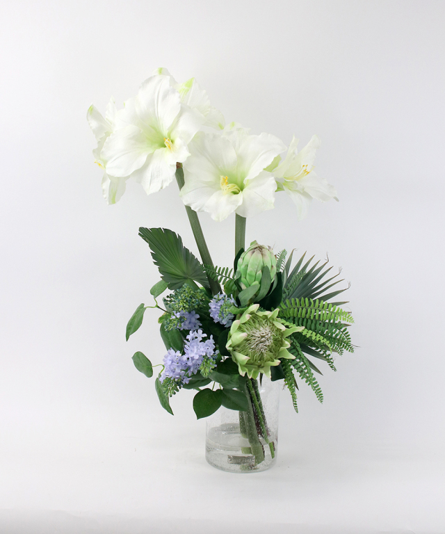 プロテア＆アマリリス3L25 アートフラワー アーティフィシャル