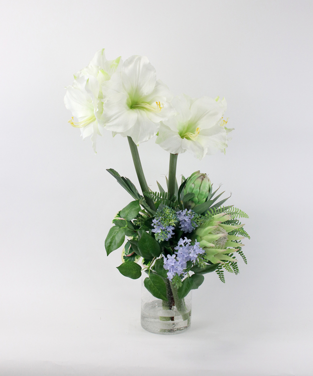 プロテア＆アマリリス3L25 アートフラワー アーティフィシャルフラワー