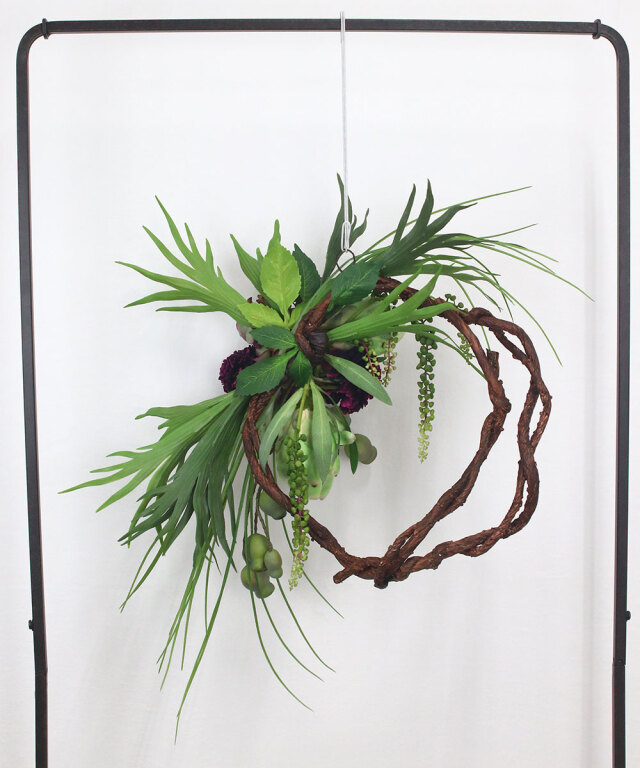 sold プロテアリース キングプロテア＆スカビオサリース2L25 アートフラワー アーティ