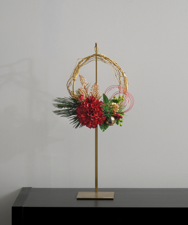 迎春ダリアリースM25rd