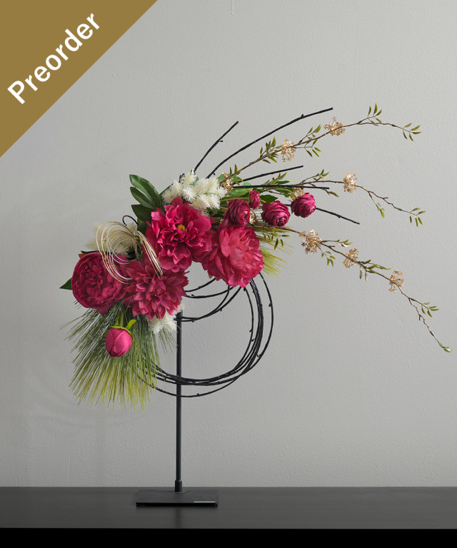 【先行予約】迎春ピオニーリースL25