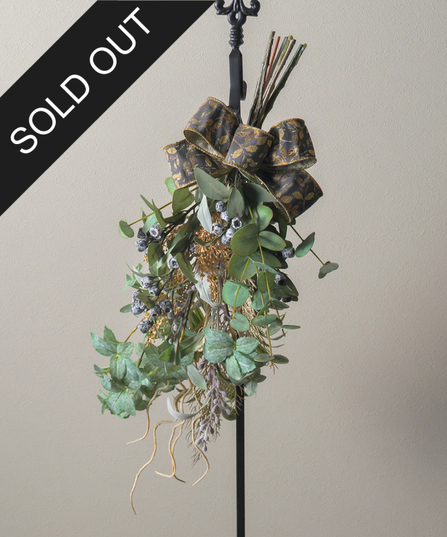 専用*パールホワイトユーカリ フェイクスワッグ ユーカリスワッグ2L24