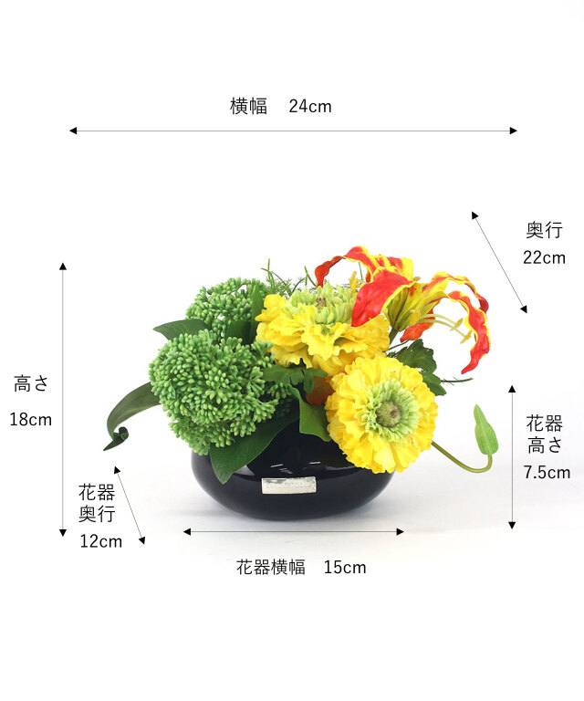 迎春ラナンキュラス&グロリオサM25