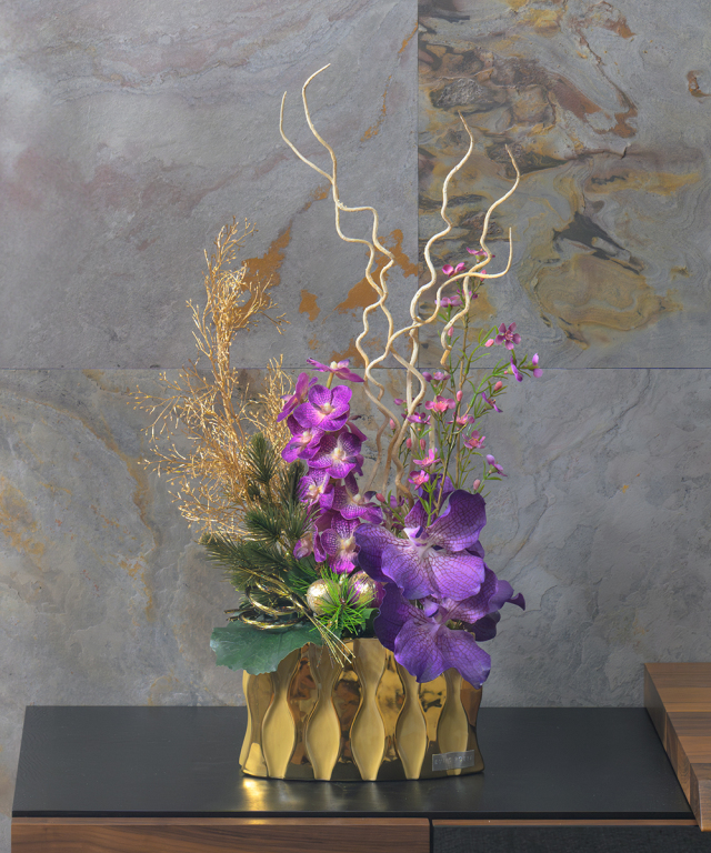 エミリオロバ　バンダオーキッド　造花　アーティフィシャルフラワー　2020 バンダ・オーキッドのアーティフィシャルフラワー通販 エミリオ・ロバ