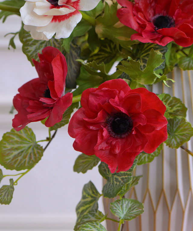 アネモネ3L25 アートフラワー アーティフィシャルフラワー ギフト