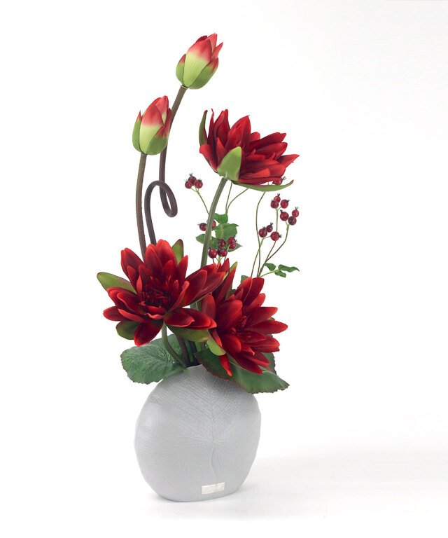 ロータス3L25-rd アートフラワー アーティフィシャルフラワー