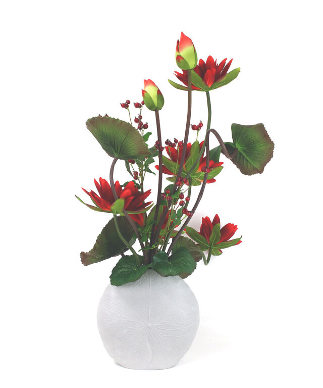 ロータス4L25-rd アートフラワー アーティフィシャルフラワー ギフト