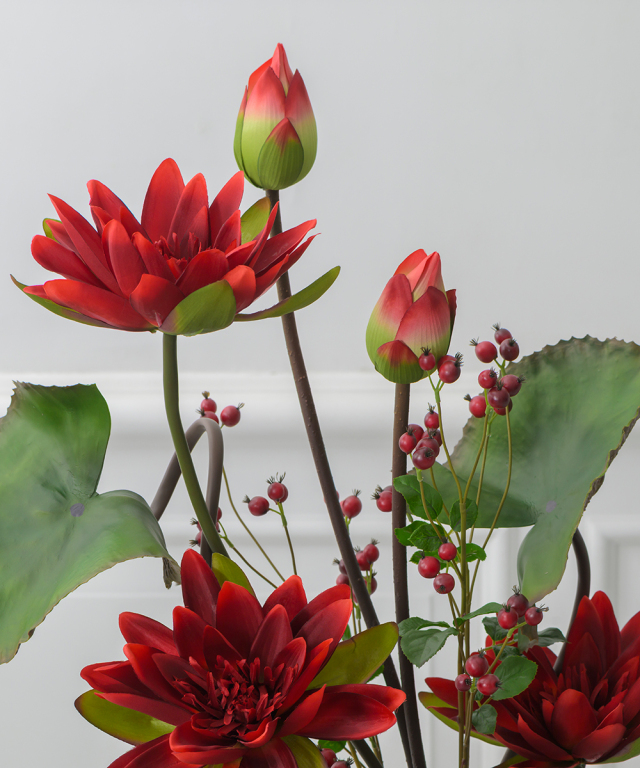 ロータス4L25-rd アートフラワー アーティフィシャルフラワー ギフト