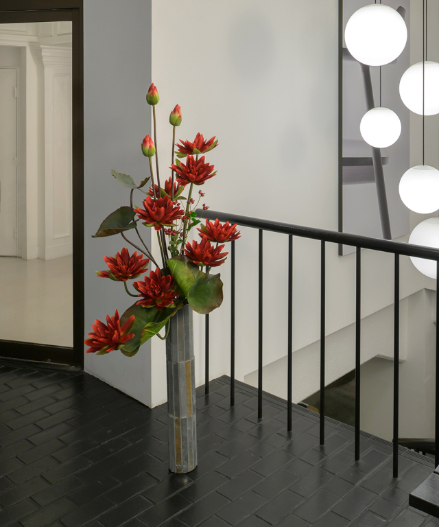 ロータス2XL25-rd アートフラワー アーティフィシャルフラワー 造花