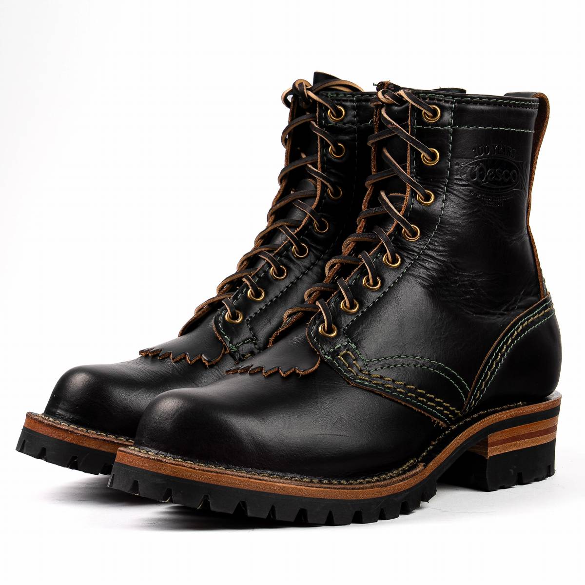 WESCO BOOTS JOBMASTER Black Double Shot Leather Lined