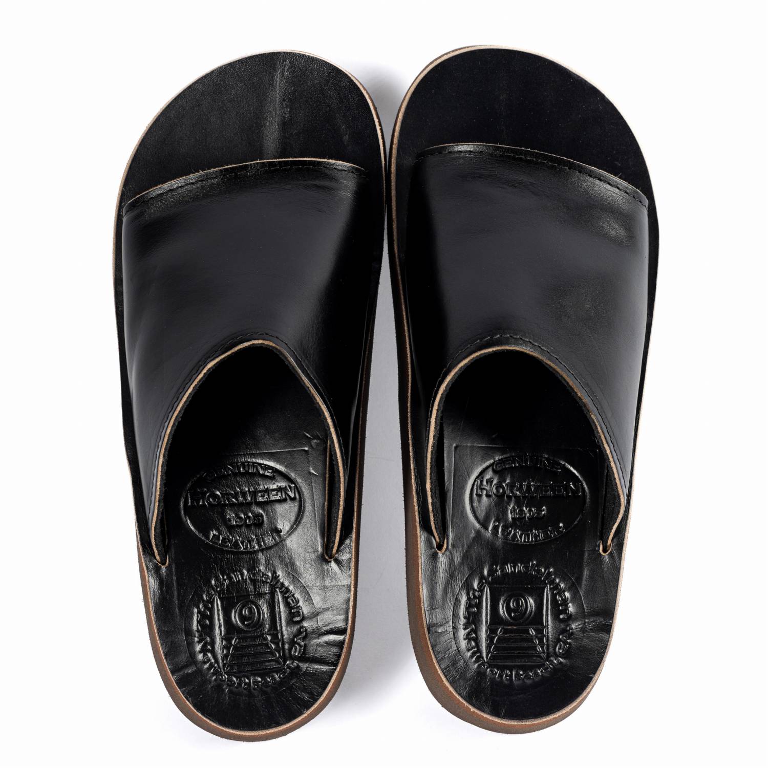 The Sandalman Slider Black Chromexcel
