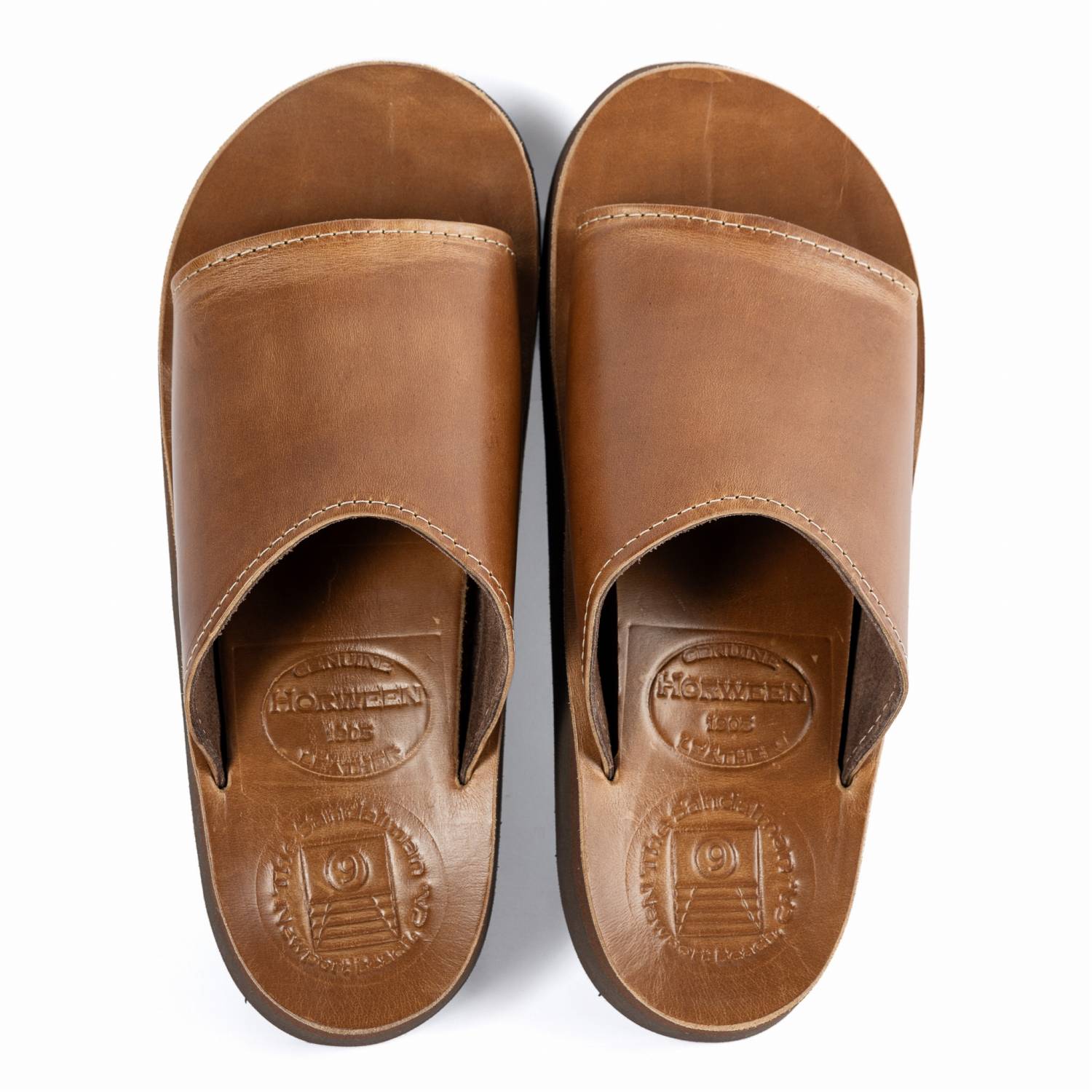 The Sandalman Slider Tan Chromexcel