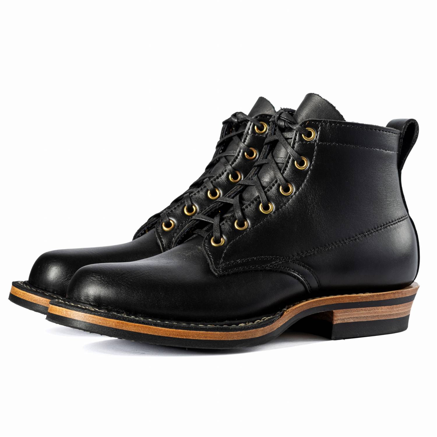 WHITE'S BOOTS SEMI-DRESS "Black Dress" Soft Toe Pull Loop Leather Lining