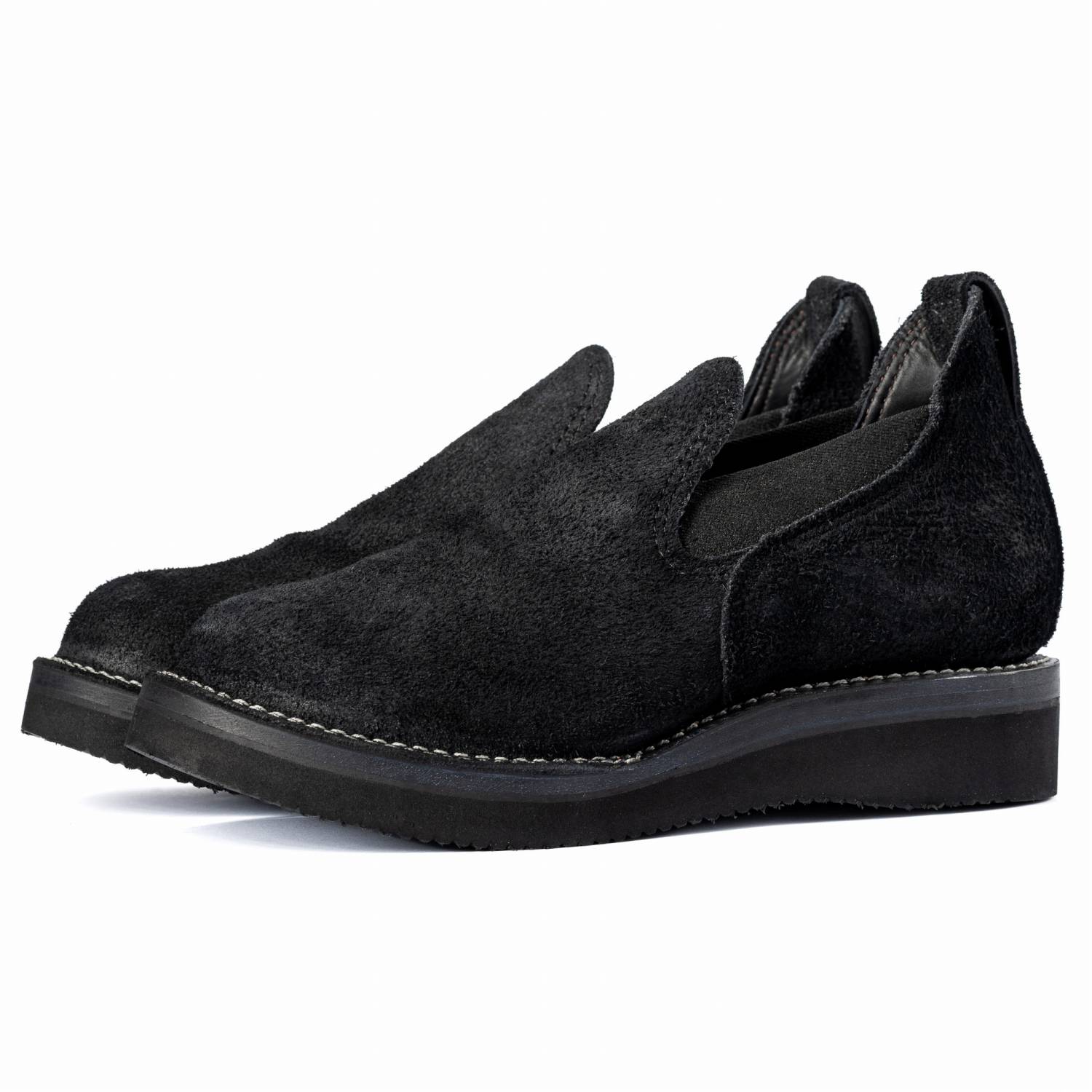 WESCO ROMEO Black Rough Out / Black 2021 Sole / Half Mid & 2 Row Stitching