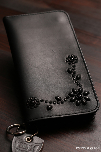 HTC Long Wallet black 財布 ロングウォレット HTC BLACK LONG WALLET T-023 black on black ウエスコ ホワイツ