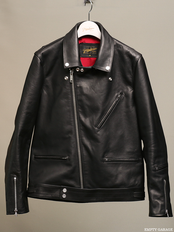 FindersKeepers FK-W.RIDERS JACKET U.K. II BLACK HORSEHIDE