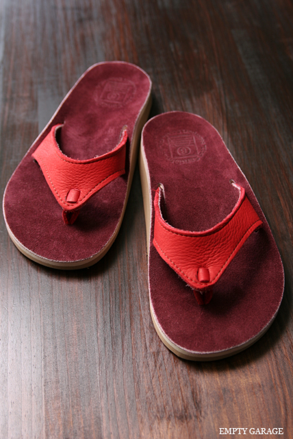 The Sandalman　501Narrow　Red Bullhide/Burgandy Suede