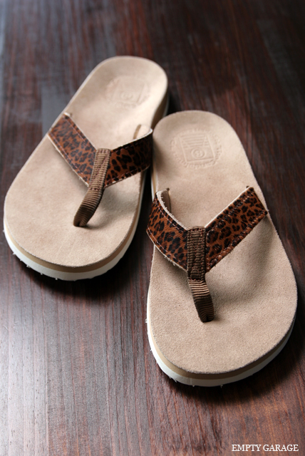 The Sandalman　301　Leopard/Sand Beige Suede