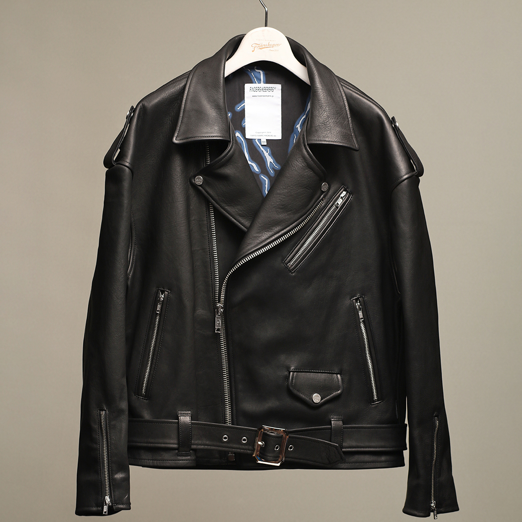 EMPTY GARAGE 限定販売 FindersKeepers FK-RIDERS NYC JACKET 4th Black Cowhide / Horsehide