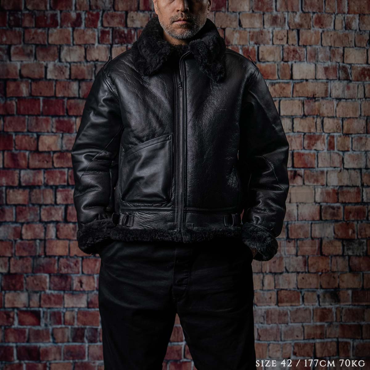 VANSON B-3 ムートン レザー ジャケット 大戦モデル ブラック 受注限定3着 】伝説が蘇る—VANSON「FLYING FORTRESS CREW JACKET