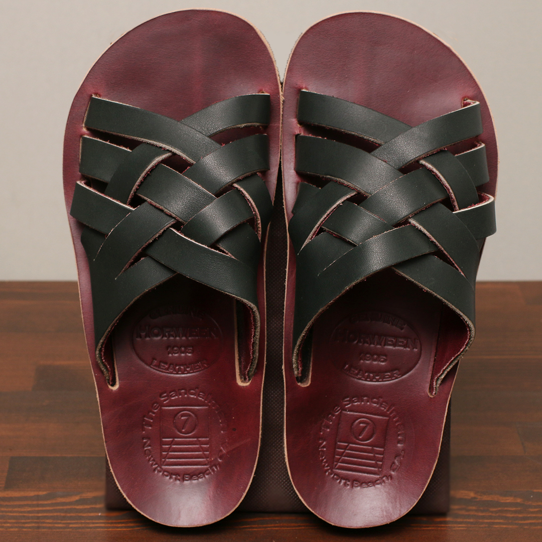 The Sandalman Weave Green x Burgundy Chromexcel ウエスコ ホワイツ