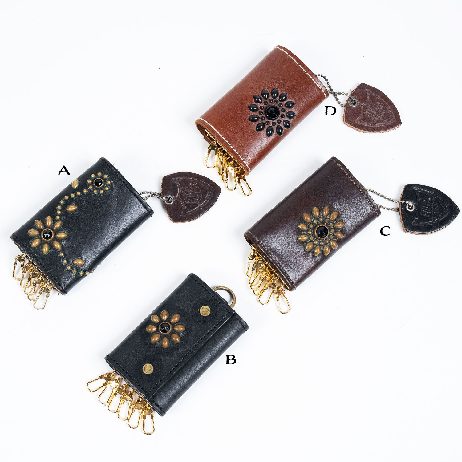 HTC Leather Key Case Flower