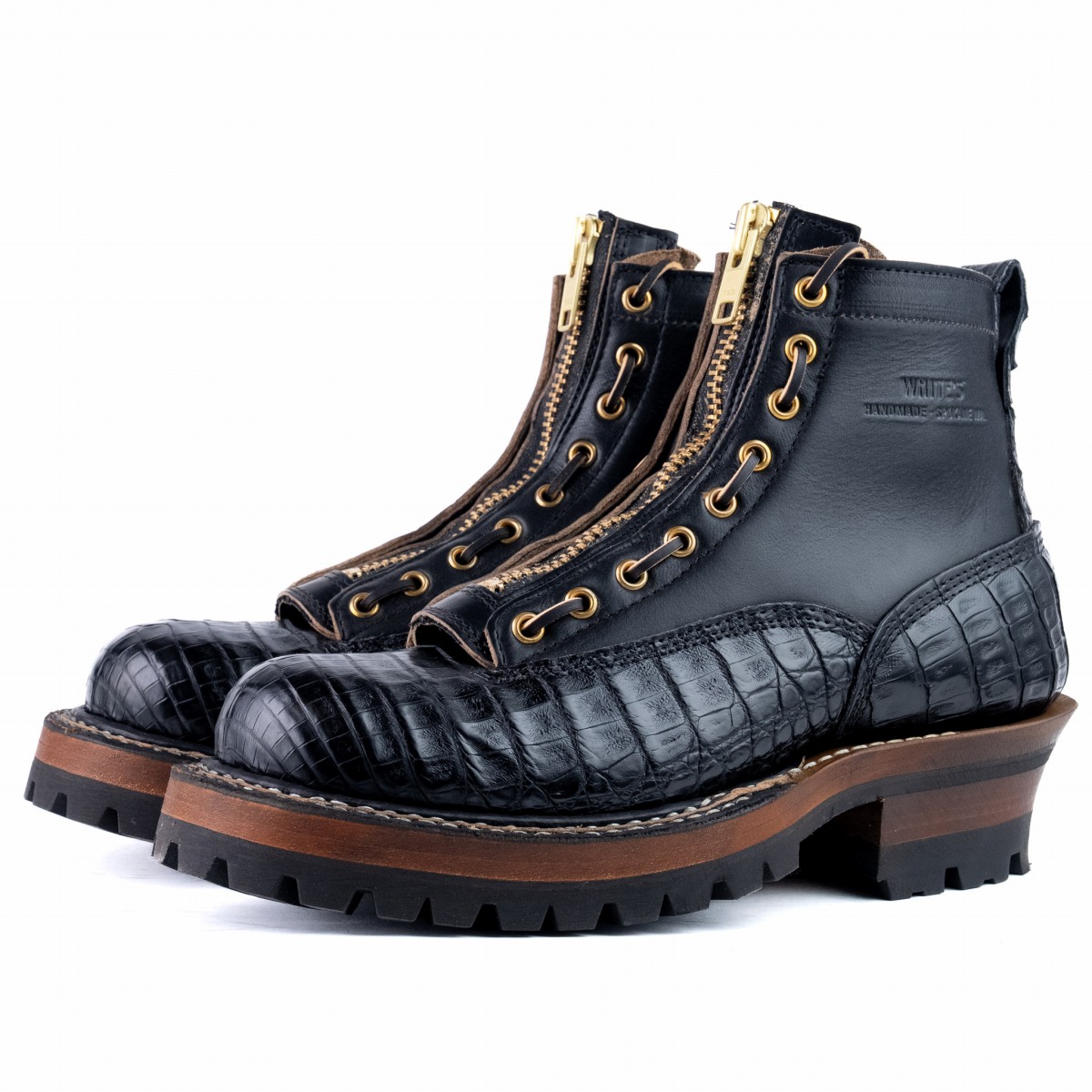 イギリスで購入した黒革ワイルドブーツ ホワイツ] WHITE'S BOOTS Classic Work Boot C461 Last Black