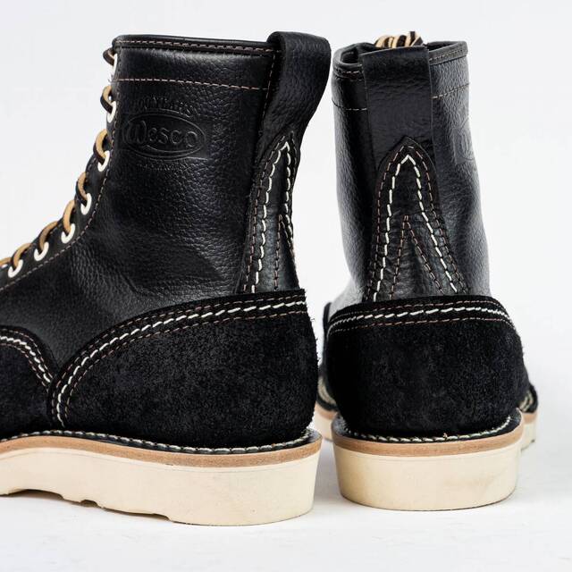 WESCO BOOTS LTT JOBMASTER Black Oil / Black Tie Pebble White Eyelets