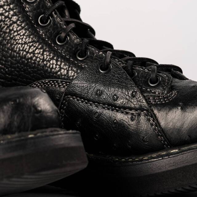 WHITE'S BOOTS NORTHWEST 350LTT Black Ostrich x Bison C461 last