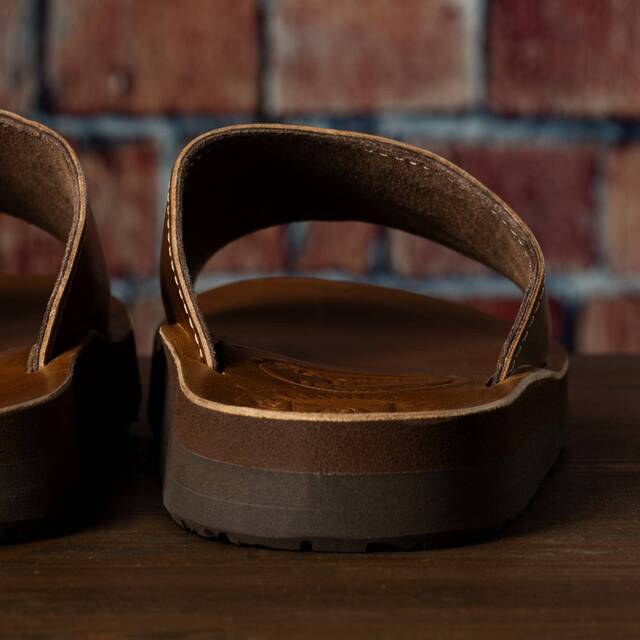 The Sandalman Slider Tan Chromexcel サンダルマン スライダー クロム