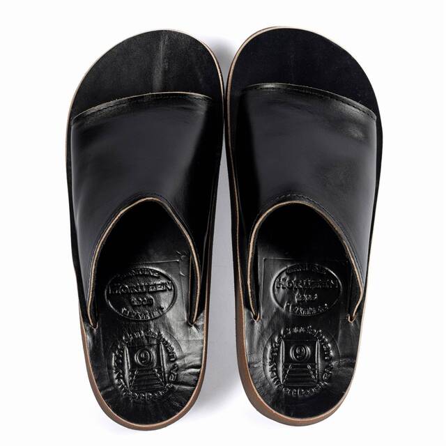 The Sandalman Slider Black Chromexcel