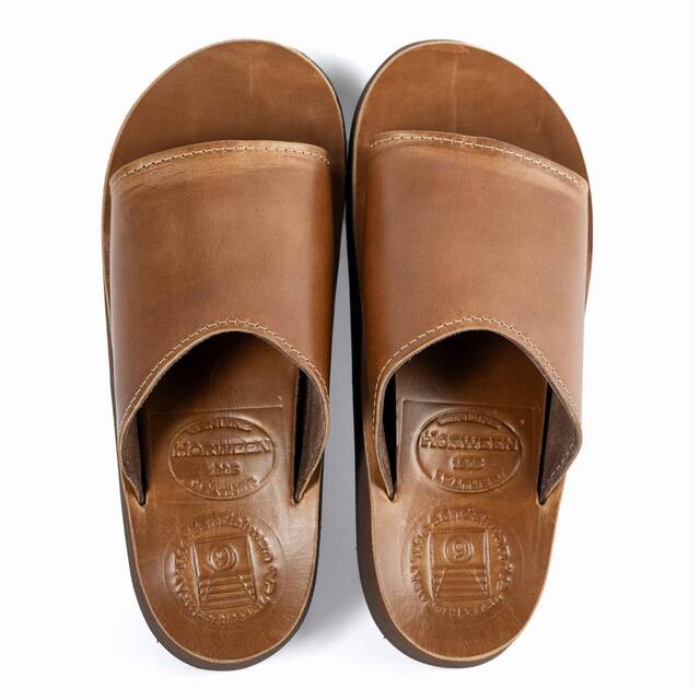 The Sandalman Slider Tan Chromexcel