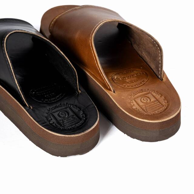 The Sandalman Slider Black Chromexcel サンダルマン スライダー