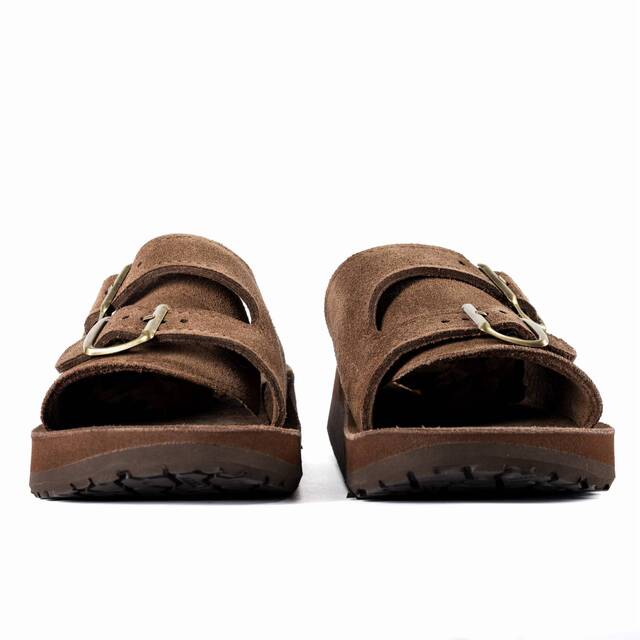 The Sandalman Double Straps Brown Suede サンダルマン ダブルストラップ