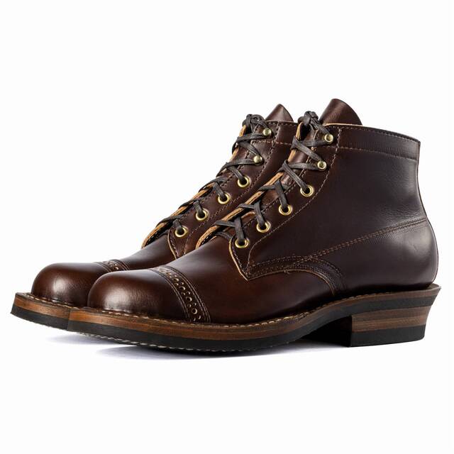 WHITE'S BOOTS SEMI DRESS Brown Chromexcel Dress Toe Cap Vibram 700
