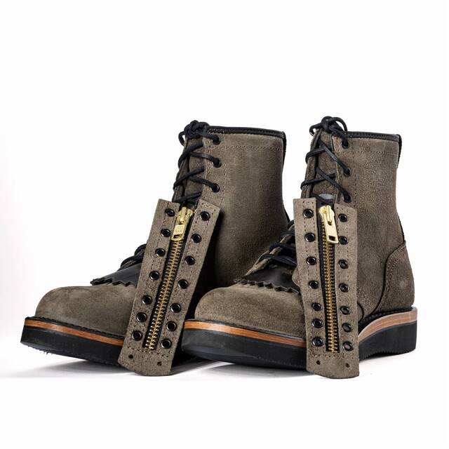 WESCO WARREN ウォレン Charcoal Rough Out LACE-IN ZIPPER｜ウエスコ