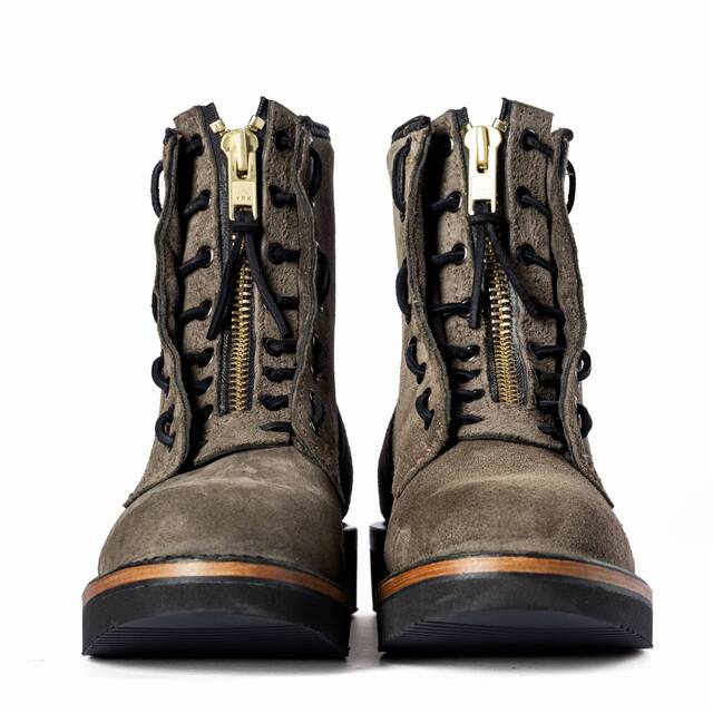 WESCO WARREN ウォレン Charcoal Rough Out LACE-IN ZIPPER｜ウエスコ