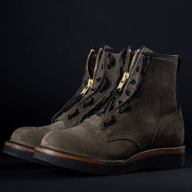 WESCO WARREN ウォレン Charcoal Rough Out LACE-IN ZIPPER｜ウエスコ