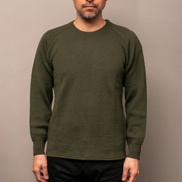 STEVENSON OVERALL Co. Wool Thermal Long Sleeve - WL Merino Wool ウールサーマルシャツ