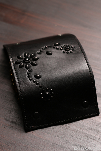 HTC　Leather Key Case Flower　Black/Black