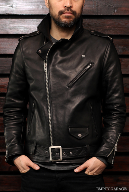 FindersKeepers "FK-RIDERS JACKET" BLACK HORSEHIDE Woodland